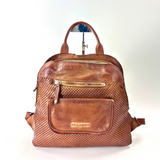 Vive La Difference SUDEST DOTS Leather Backpack CARAMEL - Big Bag NY