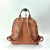 Vive La Difference SUDEST DOTS Leather Backpack CARAMEL - Big Bag NY 1