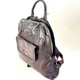 Vive La Difference SUDEST DOTS Leather Backpack EBANO - Big Bag NY 1