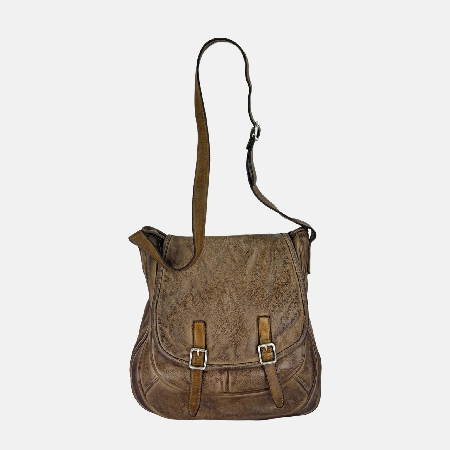 VLD PEOPLE Satchel Mail Bag in Sugar Beige - Big Bag NY