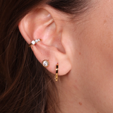 Waekura Audrey gold heart hoop earrings - Big Bag NY