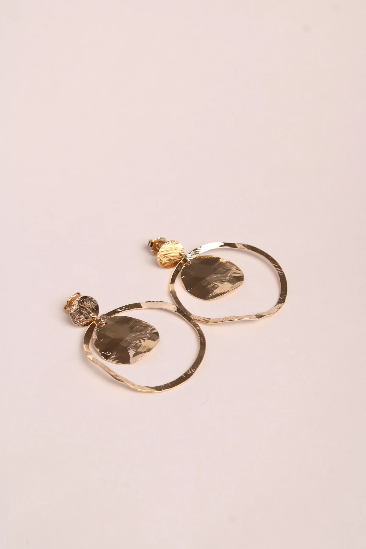 Waekura Clemence Gold Hoop Earrings - Big Bag NY