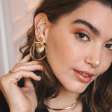 Waekura Clemence Gold Hoop Earrings - Big Bag NY