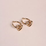 Waekura Jill heart hoop earrings - Big Bag NY
