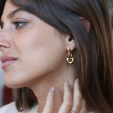 Waekura Jill heart hoop earrings - Big Bag NY