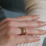 Waekura Romane gold ring - Big Bag NY