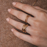 Waekura Romane gold ring - Big Bag NY