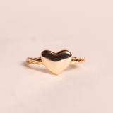 Waekura Sacha gold heart ring - Big Bag NY