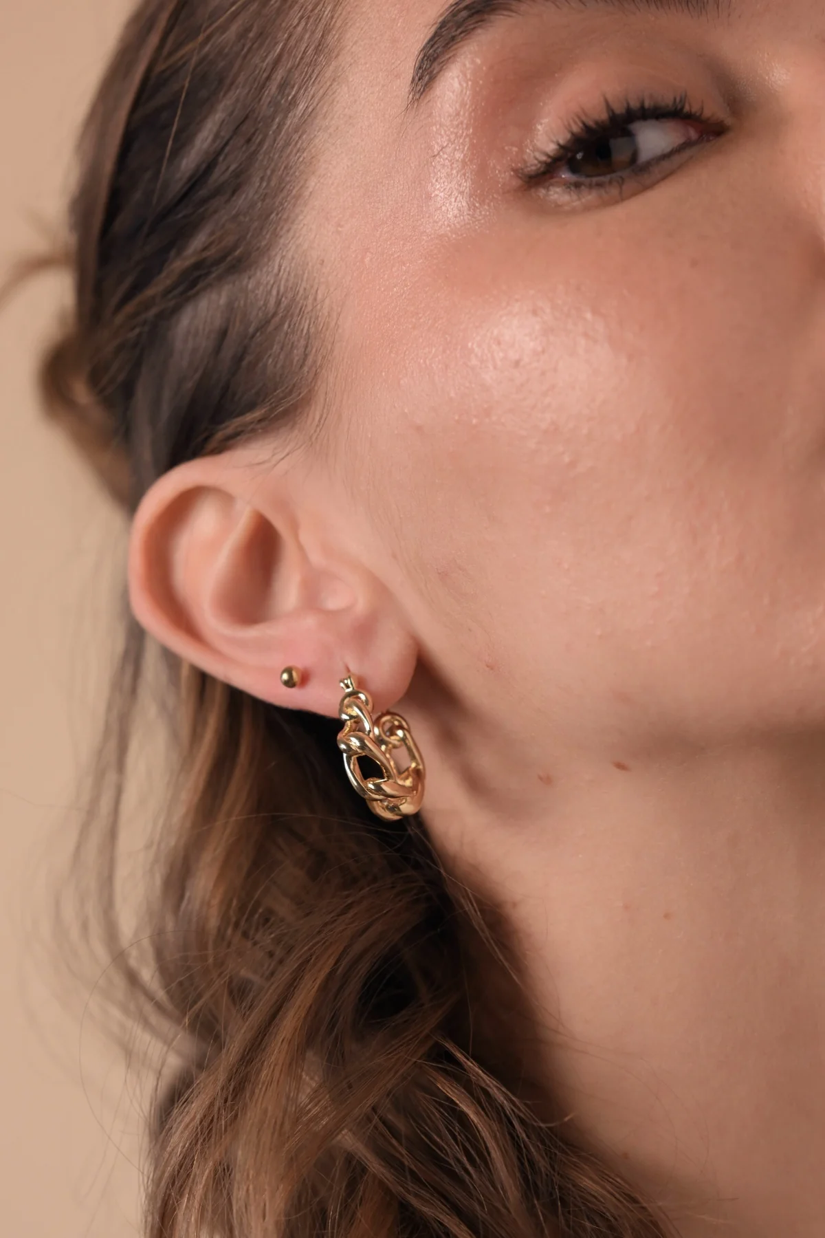 Waekura Sissy gold hoop earrings - Big Bag NY