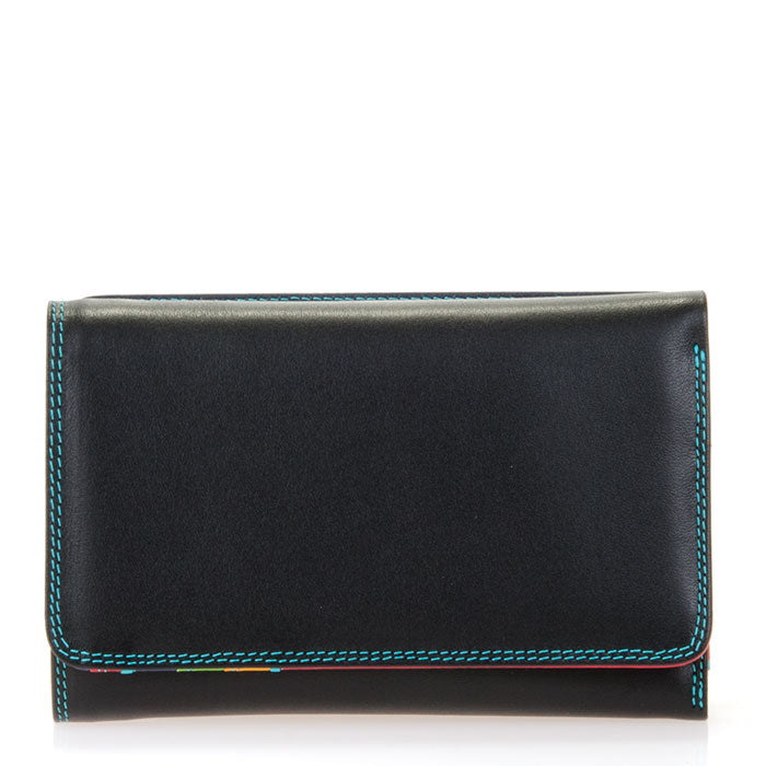 Mywalit Medium Trifold with Outer Zip in Black Pace - Big Bag NY
