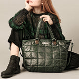 VLD Mod. "My Bag" Large Quilted Leather Tote