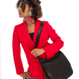 Ateliers Foures ARTEMIS medium Crossbody Bag with Flap B 314 Noir Black - Big Bag N
