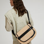 Jack Gomme GABY messenger crossbody bag in Avoine Oatmeal Beige - Big Bag NY
