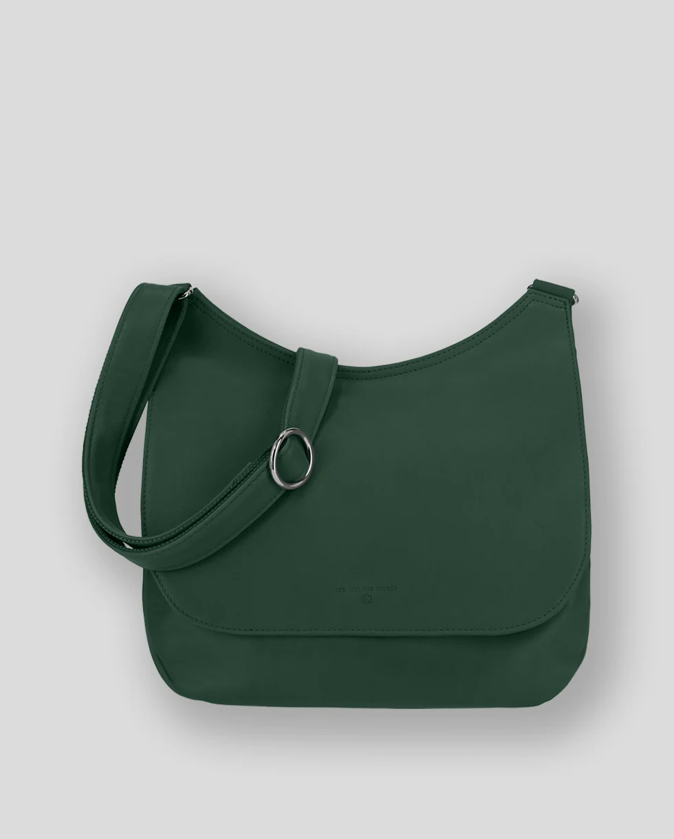 Ateliers Foures ARTEMIS medium Crossbody Bag with Flap B 314 Cactus Green - Big Bag NY