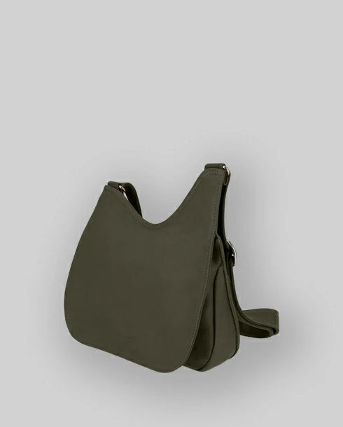 Les Ateliers Foures Artemis Asymmetric Crossbody Bag Kaki - Big Bag NY