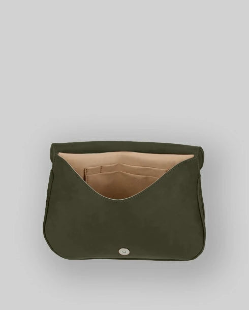 Les Ateliers Foures Artemis Asymmetric Crossbody Bag Kaki - Big Bag NY