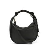 Visona Braided Leather Hobo Tassel Medium Round Hobo