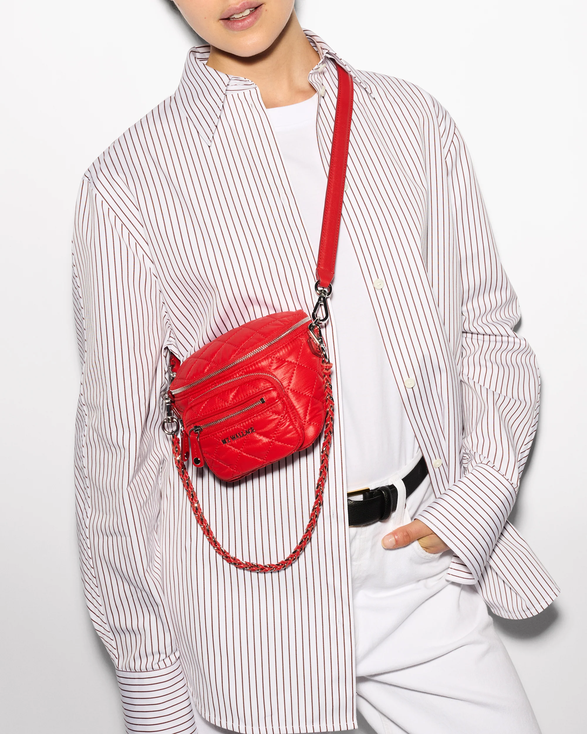 Micro Crosby Crossbody Sling Bright Cherry - Big Bag NY