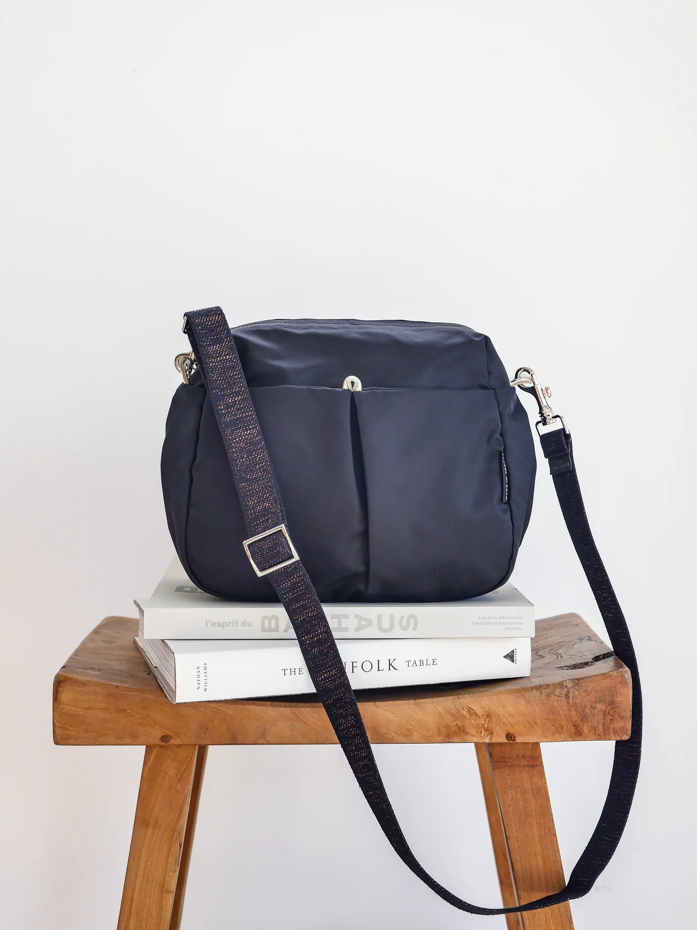Brontibay Ravello Crossbody Bag Noir Black - Big Bag NY