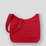 Ateliers Foures ARTEMIS medium Crossbody Bag with Flap Pivoine Red - Big Bag NY