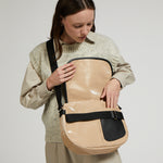 Jack Gomme GABY messenger crossbody bag in Avoine Oatmeal Beige - Big Bag NY