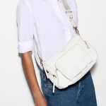 MZ Wallace Chelsea Crossbody Bag in Chalk Liquid - Big Bag NY