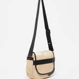 Jack Gomme GABY messenger crossbody bag in Avoine Oatmeal Beige - Big Bag NY