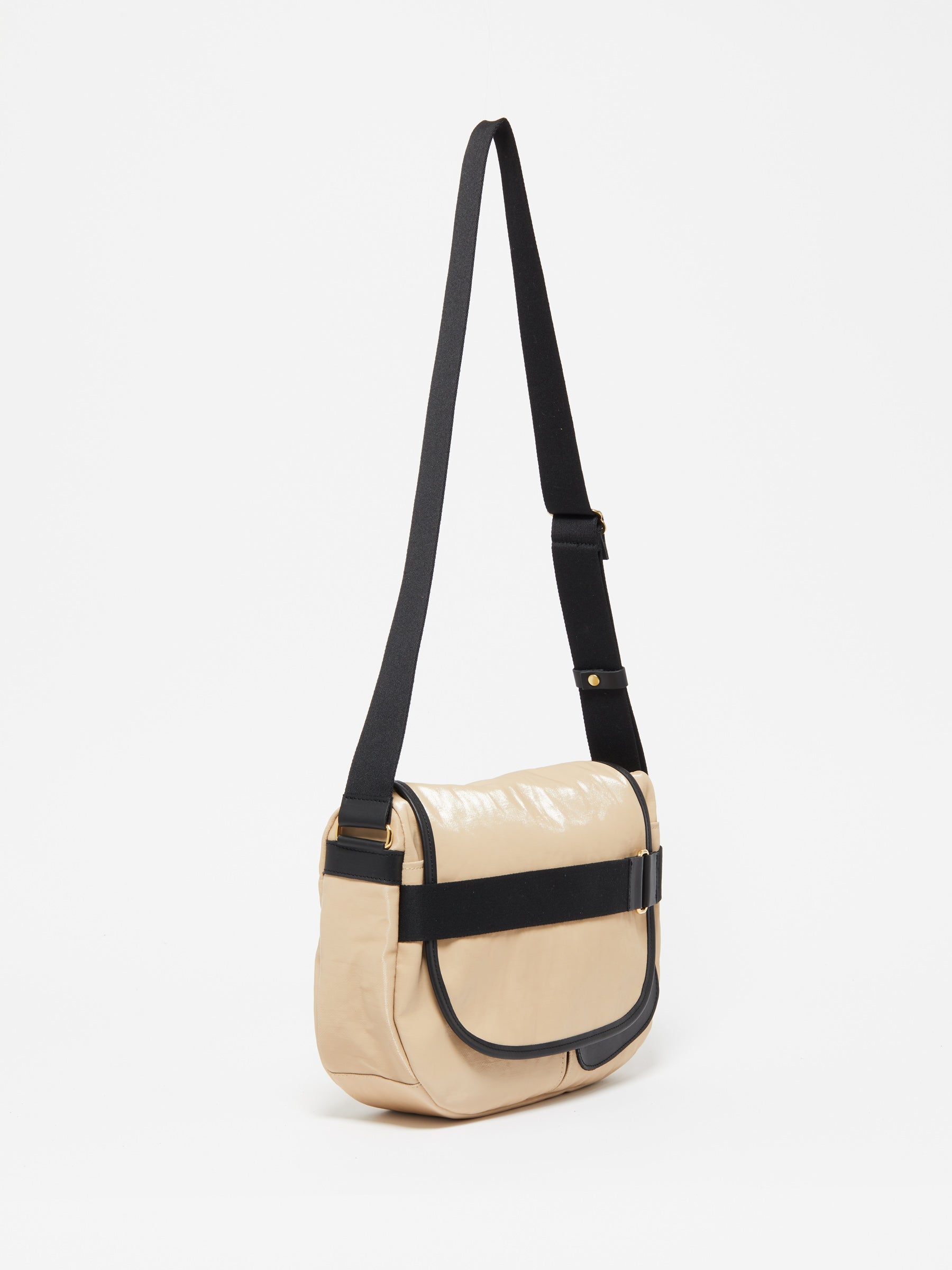 Jack Gomme GABY messenger crossbody bag in Avoine Oatmeal Beige - Big Bag NY