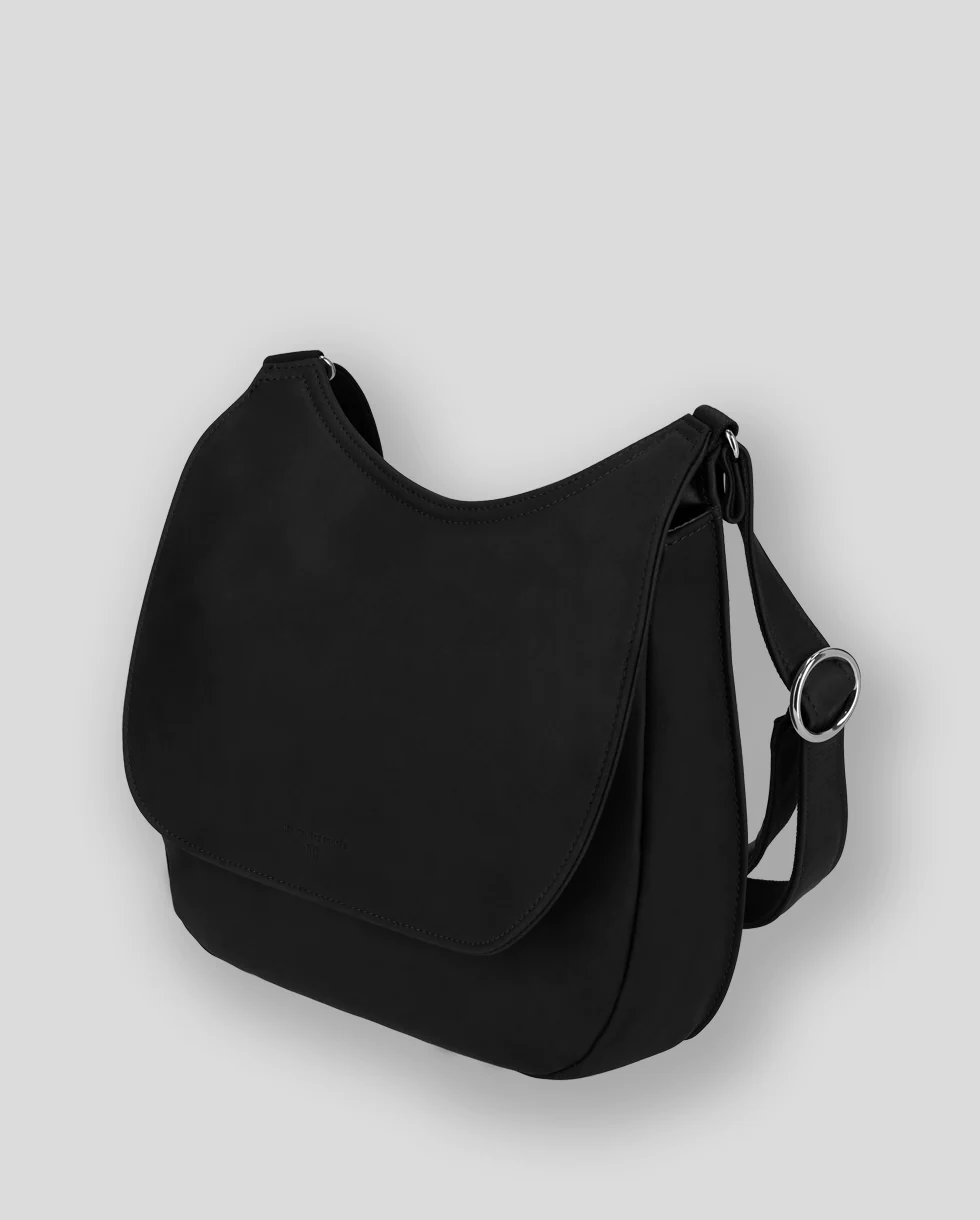 Ateliers Foures ARTEMIS medium Crossbody Bag with Flap B 314 Noir Black - Big Bag N