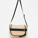 Jack Gomme GABY messenger crossbody bag in Avoine Oatmeal Beige - Big Bag NY