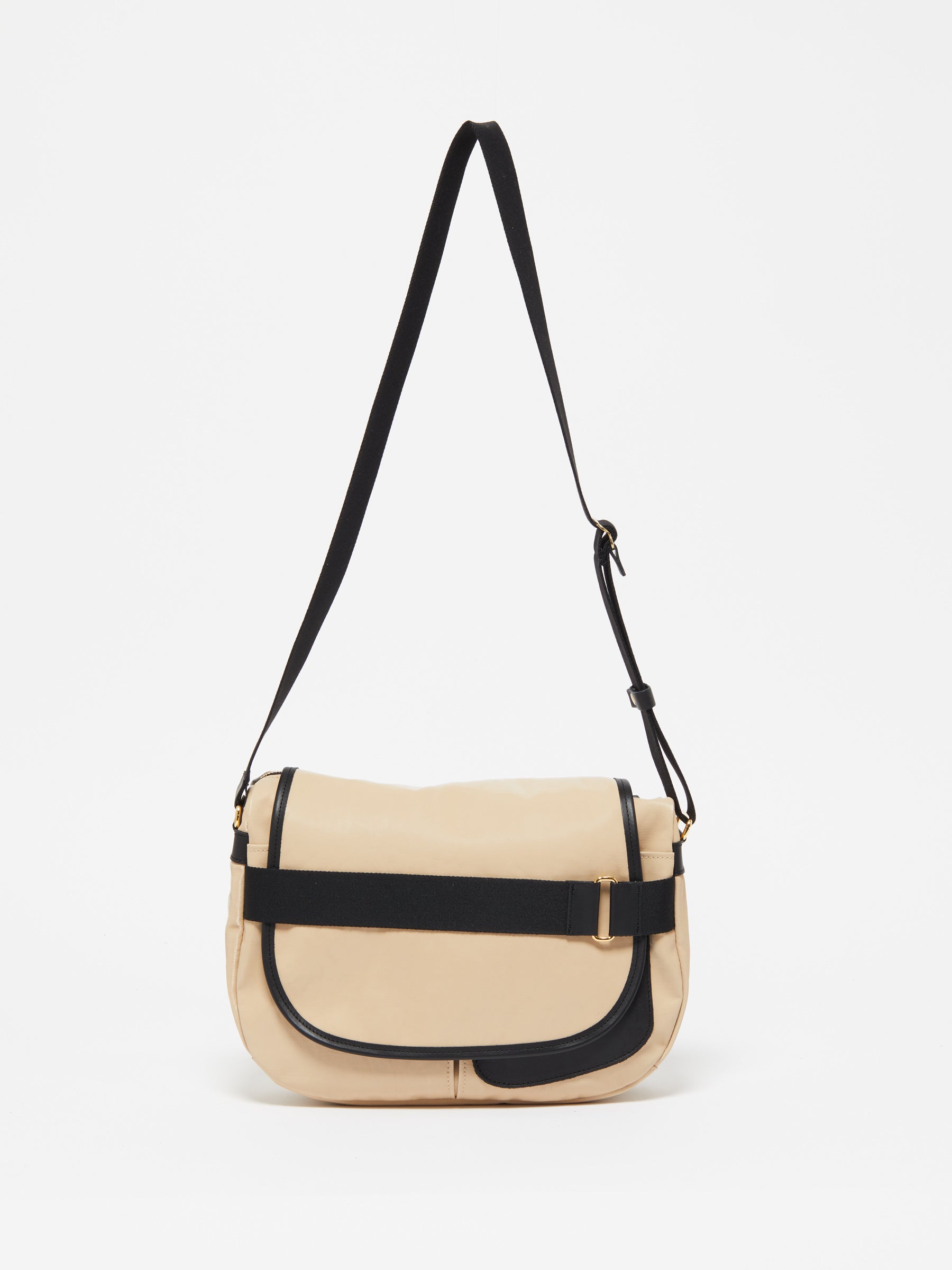 Jack Gomme GABY messenger crossbody bag in Avoine Oatmeal Beige - Big Bag NY