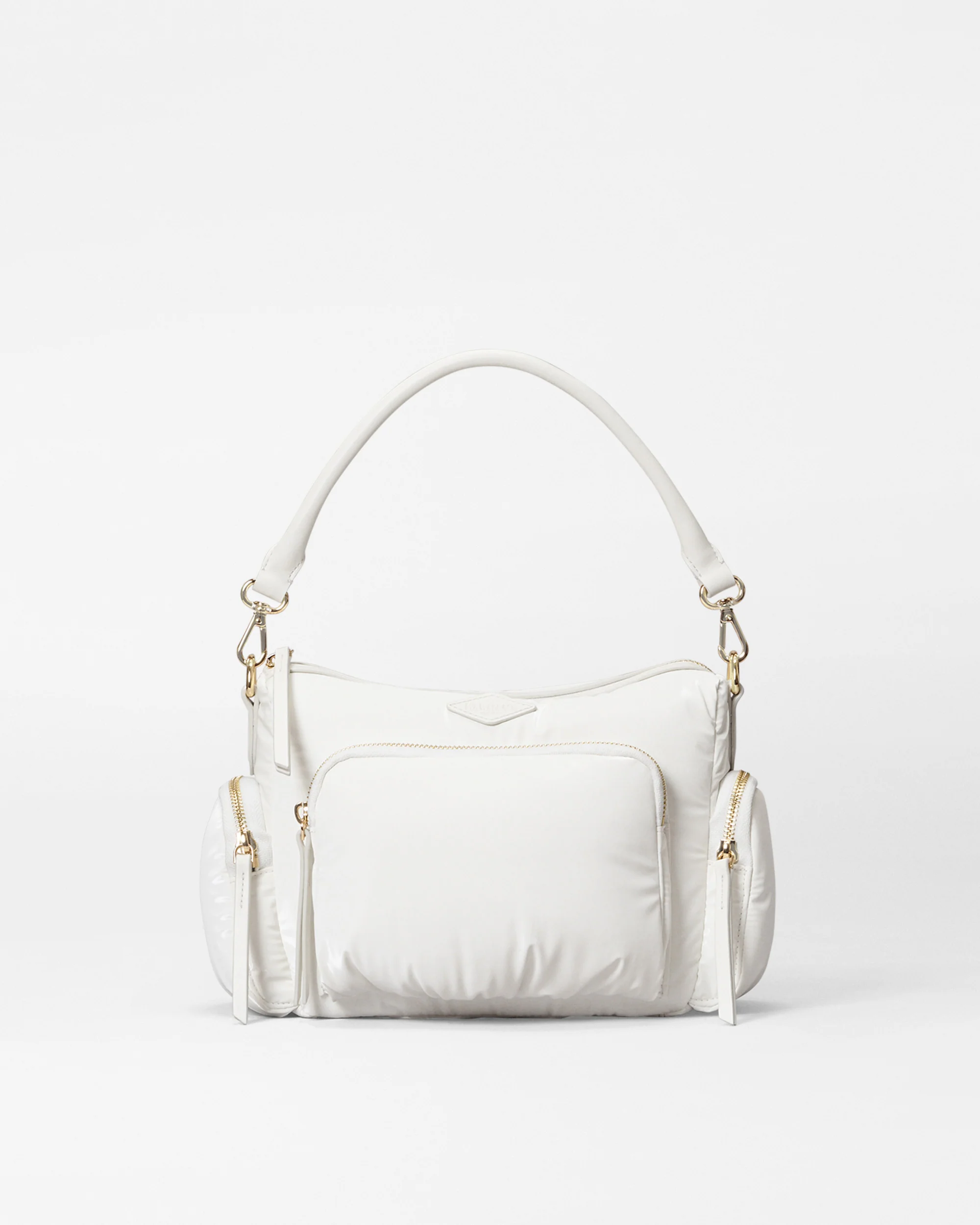MZ Wallace Chelsea Crossbody Bag in Chalk Liquid - Big Bag NY