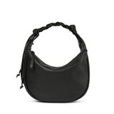 Visona Braided Leather Hobo Tassel Medium Round Hobo