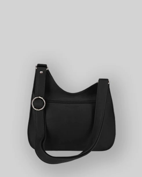 Les Ateliers Foures Artemis Asymmetric Crossbody Bag Noir - Big Bag NY