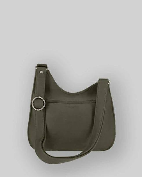 Les Ateliers Foures Artemis Asymmetric Crossbody Bag Kaki - Big Bag NY