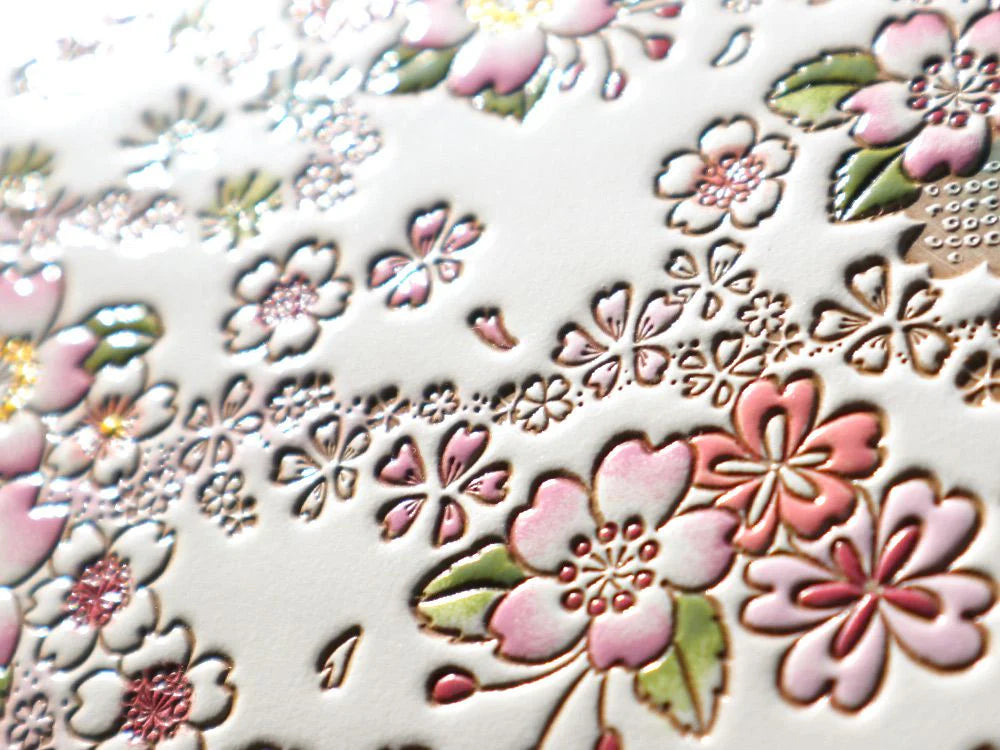 Bunkoya Oozeki Dancing Cherry Blossoms Business Card Case - Big Bag NY