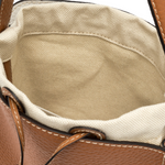 Gianni Chiarini Asia Leather Mini Tote with Drawstring Insert - Big Bag NY