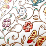 Butterflies and Golden Flowers Small Gamaguchi Trifold Wallet - Big Bag NY