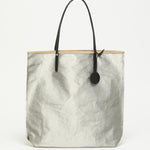 Jack Gomme Atelier Lin Linen Amie Tote in Silver - Big Bag NY