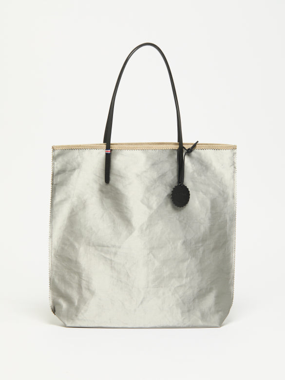 Jack Gomme Atelier Lin Linen Amie Tote in Silver - Big Bag NY