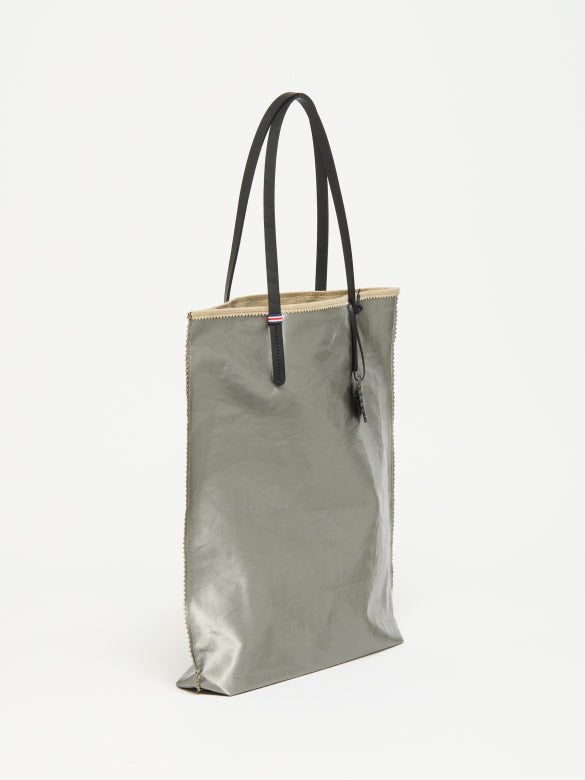 Jack Gomme Atelier Lin Linen Amie Tote in Silver - Big Bag NY