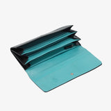 Black French Blue Tusk Siam Accordion Clutch Wallet - Big Bag NY