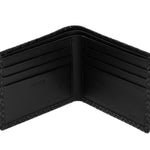 Men's Folded Wallet Diamond Frame Black x Black - Big Bag