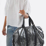 Jack Gomme Light Walk Weekend Bag Travel Bag Duffel Bag Carry on Big Bag NY Made in France Waterproof Bags Lightweight Weatherproof materials with fully adjustable strap Upper West Side Bag store Color Metal Silver Metallic Metallic