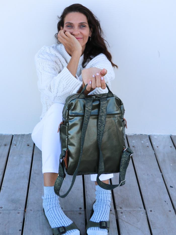 Brontibay Flashback Glam Backpack Big Bag NY