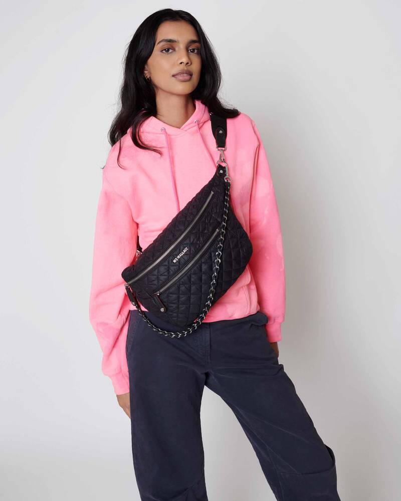 MZ Wallace Crosby Crossbody Sling Black - Big Bag NY