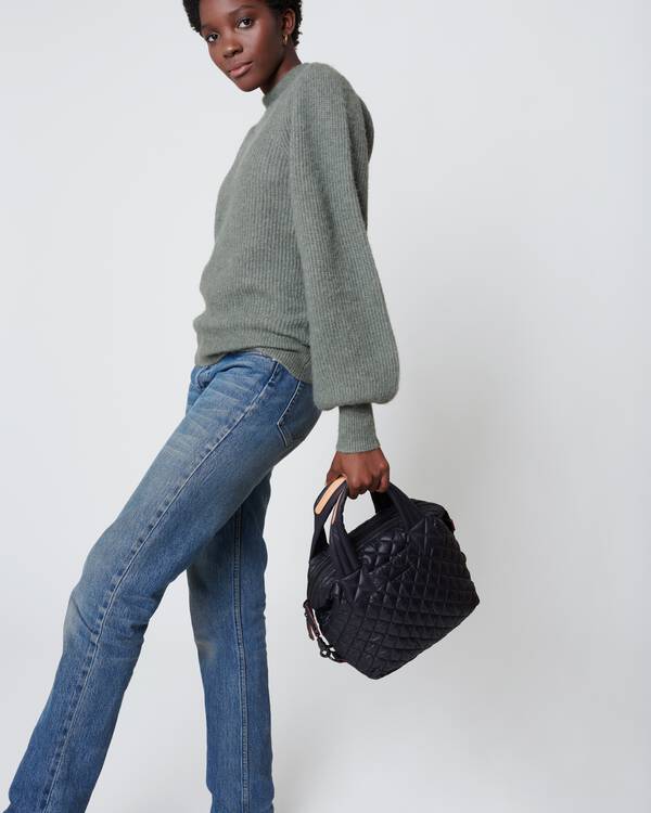 MZ Wallace Small Sutton Deluxe Black - Big Bag NY