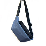 In-Zu Wallaby Crossbody Sling in Quilt Blue - Big Bag NY