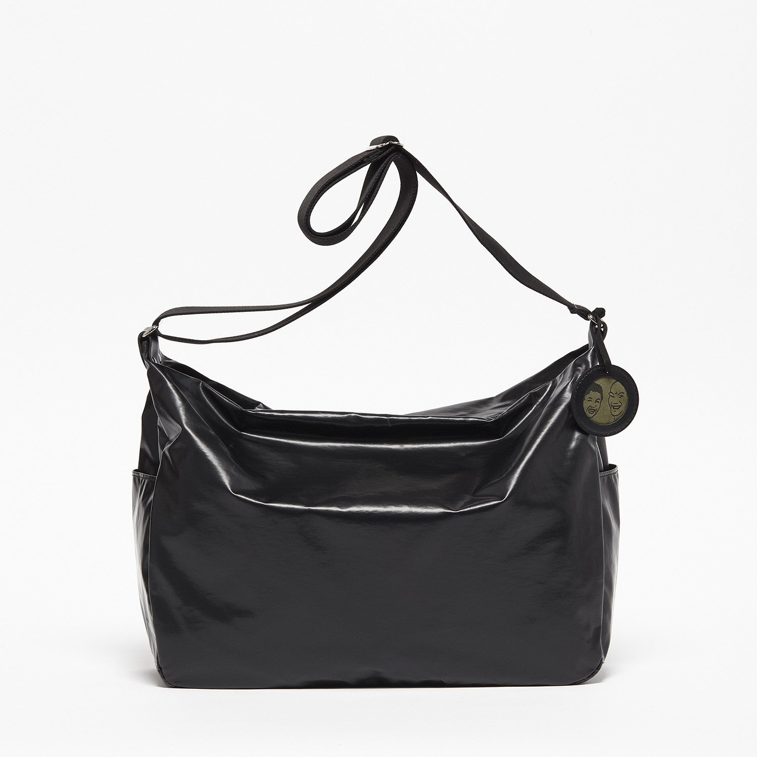 Jack Gomme Original Light Joy Large Crossbody Big Bag NY Made in France Waterproof Nylon Bag Crossbody Upper West side Bag store lightweight nylon bags color Black