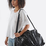 Jack Gomme Light Walk Weekend Bag Travel Bag Duffel Bag Carry on Big Bag NY Made in France Waterproof Bags Lightweight Weatherproof materials with fully adjustable strap Upper West Side Bag store Color Noir Dark Black Luggage